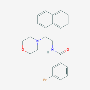 3-bromo-N-(2-morpholino-2-(naphthalen-1-yl)ethyl)benzamide