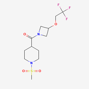 (1-(Methylsulfonyl)piperidin-4-yl)(3-(2,2,2-trifluoroethoxy)azetidin-1-yl)methanone