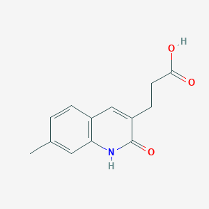 3-(7-methyl-2-oxo-1H-quinolin-3-yl)propanoic Acid