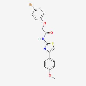 molecular formula C18H15BrN2O3S B2474447 2-(4-溴苯氧基)-N-[4-(4-甲氧基苯基)-1,3-噻唑-2-基]乙酰胺 CAS No. 537660-32-5