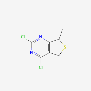 molecular formula C7H6Cl2N2S B2474450 2,4-Dichloro-7-methyl-5,7-dihydrothieno[3,4-D]pyrimidine CAS No. 1429639-81-5