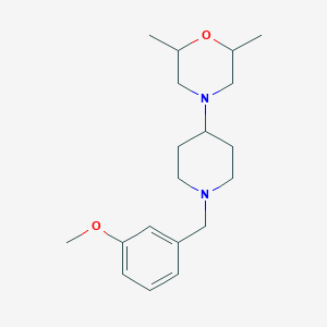 4-[1-(3-Methoxybenzyl)piperidin-4-yl]-2,6-dimethylmorpholine