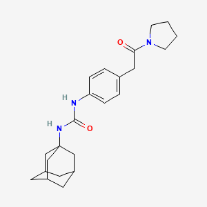 1-((1R,3s)-adamantan-1-yl)-3-(4-(2-oxo-2-(pyrrolidin-1-yl)ethyl)phenyl)urea