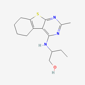 2-[(2-Methyl-5,6,7,8-tetrahydro[1]benzothieno[2,3-d]pyrimidin-4-yl)amino]butan-1-ol