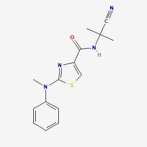 N-(2-Cyanopropan-2-yl)-2-(N-methylanilino)-1,3-thiazole-4-carboxamide