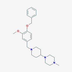 molecular formula C25H35N3O2 B247450 1-{1-[4-(Benzyloxy)-3-methoxybenzyl]-4-piperidinyl}-4-methylpiperazine 