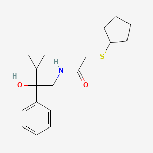 2-(cyclopentylthio)-N-(2-cyclopropyl-2-hydroxy-2-phenylethyl)acetamide