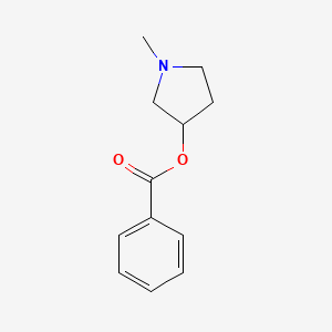 molecular formula C12H15NO2 B2474542 1-Methyl-3-pyrrolidinyl Benzoate CAS No. 13220-17-2