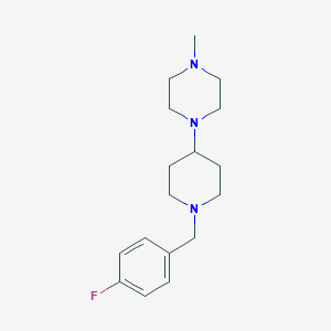 molecular formula C17H26FN3 B247455 1-[1-(4-Fluorobenzyl)piperidin-4-yl]-4-methylpiperazine 