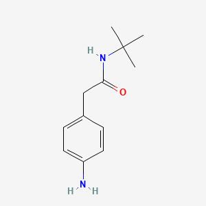 molecular formula C12H18N2O B2474563 2-(4-氨基苯基)-N-叔丁基乙酰胺 CAS No. 926221-50-3