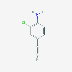 molecular formula C8H6ClN B2474569 2-Chloro-4-ethynylaniline CAS No. 950601-93-1