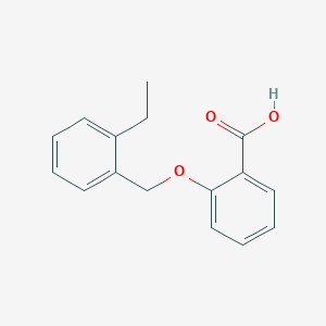 molecular formula C16H16O3 B2474587 2-[(2-Ethylphenyl)methoxy]benzoic acid CAS No. 2361635-96-1