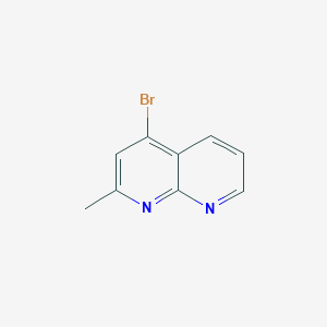 molecular formula C9H7BrN2 B2474589 4-Bromo-2-methyl-1,8-naphthyridine CAS No. 1824203-20-4