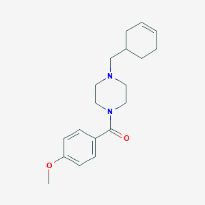 molecular formula C19H26N2O2 B247459 1-(3-Cyclohexen-1-ylmethyl)-4-(4-methoxybenzoyl)piperazine 