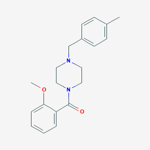 molecular formula C20H24N2O2 B247461 1-(2-Methoxybenzoyl)-4-(4-methylbenzyl)piperazine 
