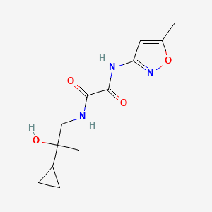 molecular formula C12H17N3O4 B2474613 N1-(2-cyclopropyl-2-hydroxypropyl)-N2-(5-methylisoxazol-3-yl)oxalamide CAS No. 1286728-91-3