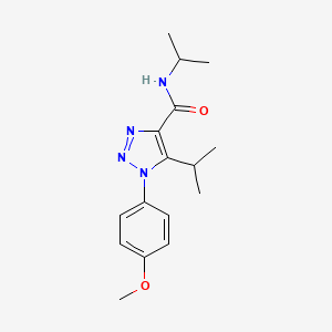 molecular formula C16H22N4O2 B2474621 N,5-diisopropyl-1-(4-methoxyphenyl)-1H-1,2,3-triazole-4-carboxamide CAS No. 954354-90-6