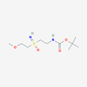 molecular formula C10H22N2O4S B2474624 叔丁基N-[2-(2-甲氧基乙基磺酰亚胺基)乙基]氨基甲酸酯 CAS No. 2490401-36-8