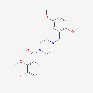 molecular formula C22H28N2O5 B247463 1-(2,3-Dimethoxybenzoyl)-4-(2,5-dimethoxybenzyl)piperazine 