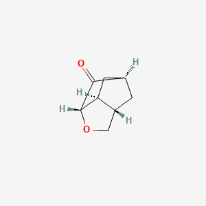 molecular formula C8H10O2 B2474638 4-氧杂三环[4.2.1.0,3,7]壬-2-酮 CAS No. 1864003-34-8