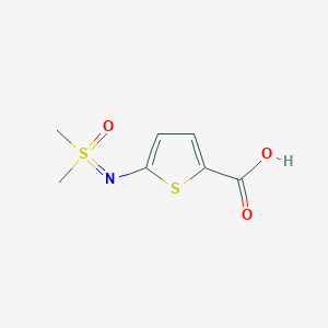 5-[[Dimethyl(oxo)-lambda6-sulfanylidene]amino]thiophene-2-carboxylic acid