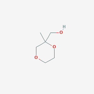 molecular formula C6H12O3 B2474645 (2-Methyl-1,4-dioxan-2-yl)methanol CAS No. 1847423-96-4