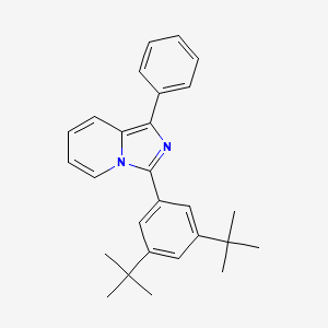 molecular formula C27H30N2 B2474651 3-(3,5-二叔丁基苯基)-1-苯基咪唑并[1,5-a]吡啶 CAS No. 448223-07-2