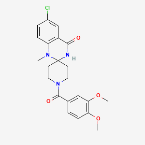 6'-chloro-1-(3,4-dimethoxybenzoyl)-1'-methyl-1'H-spiro[piperidine-4,2'-quinazolin]-4'(3'H)-one