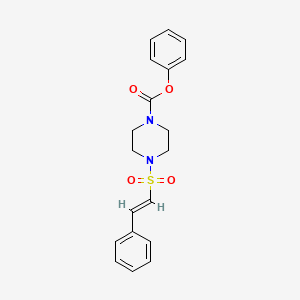 phenyl 4-[(E)-2-phenylethenyl]sulfonylpiperazine-1-carboxylate