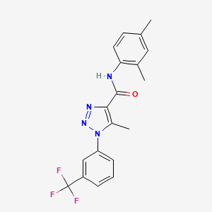 molecular formula C19H17F3N4O B2474658 N-(2,4-二甲苯基)-5-甲基-1-[3-(三氟甲基)苯基]-1H-1,2,3-三唑-4-甲酰胺 CAS No. 866872-20-0