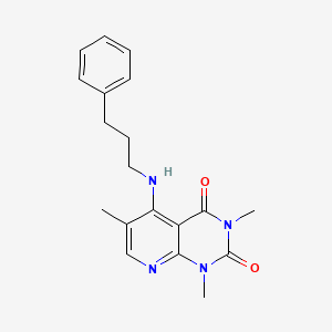 1,3,6-trimethyl-5-((3-phenylpropyl)amino)pyrido[2,3-d]pyrimidine-2,4(1H,3H)-dione