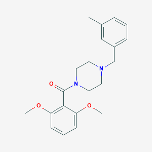 1-(2,6-Dimethoxybenzoyl)-4-(3-methylbenzyl)piperazine