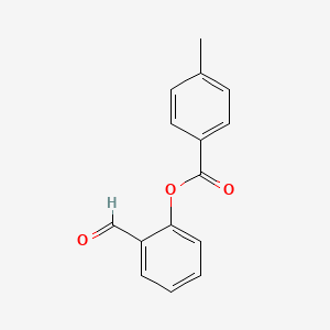 molecular formula C15H12O3 B2474660 2-Formylphenyl 4-methylbenzoate CAS No. 102040-72-2