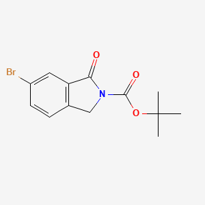 molecular formula C13H14BrNO3 B2474667 Tert-butyl 6-bromo-1-oxo-3H-isoindole-2-carboxylate CAS No. 1817672-31-3