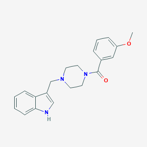 3-{[4-(3-methoxybenzoyl)-1-piperazinyl]methyl}-1H-indole