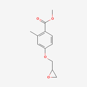 molecular formula C12H14O4 B2474690 Methyl 2-methyl-4-(oxiran-2-ylmethoxy)benzoate CAS No. 2411219-89-9