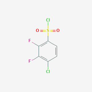 molecular formula C6H2Cl2F2O2S B2474697 4-Chloro-2,3-difluorobenzenesulfonyl chloride CAS No. 1805224-93-4