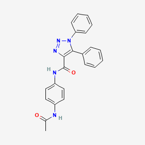 molecular formula C23H19N5O2 B2474706 N-(4-acetamidophenyl)-1,5-diphenyl-1H-1,2,3-triazole-4-carboxamide CAS No. 904813-92-9