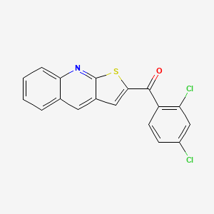 molecular formula C18H9Cl2NOS B2474713 (2,4-Dichlorophenyl)(thieno[2,3-b]quinolin-2-yl)methanone CAS No. 478260-42-3