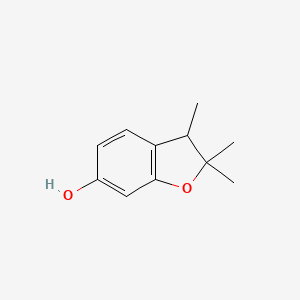 molecular formula C11H14O2 B2474717 2,2,3-Trimethyl-2,3-dihydrobenzofuran-6-OL CAS No. 31354-04-8