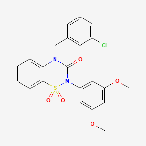 4-(3-chlorobenzyl)-2-(3,5-dimethoxyphenyl)-2H-1,2,4-benzothiadiazin-3(4H)-one 1,1-dioxide