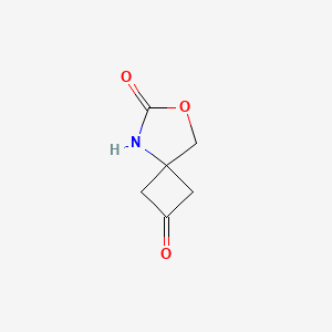 molecular formula C6H7NO3 B2474727 7-Oxa-5-azaspiro[3.4]octane-2,6-dione CAS No. 2567503-37-9