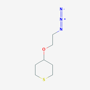 molecular formula C7H13N3OS B2474738 4-(2-叠氮乙氧基)噻烷 CAS No. 2138150-45-3