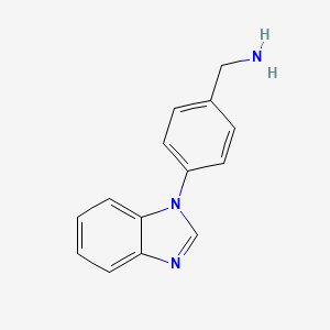 [4-(1H-1,3-benzodiazol-1-yl)phenyl]methanamine