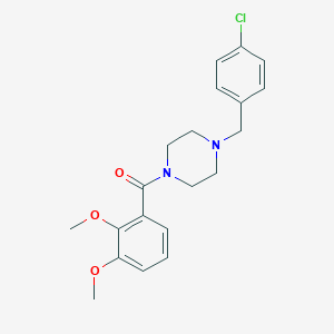 molecular formula C20H23ClN2O3 B247474 1-(4-Chlorobenzyl)-4-(2,3-dimethoxybenzoyl)piperazine 