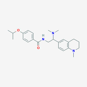 N-(2-(dimethylamino)-2-(1-methyl-1,2,3,4-tetrahydroquinolin-6-yl)ethyl)-4-isopropoxybenzamide