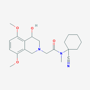 N-(1-cyanocyclohexyl)-2-(4-hydroxy-5,8-dimethoxy-1,2,3,4-tetrahydroisoquinolin-2-yl)-N-methylacetamide