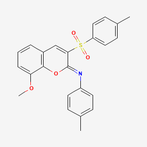 (Z)-N-(8-methoxy-3-tosyl-2H-chromen-2-ylidene)-4-methylaniline