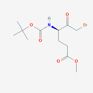 Methyl (4R)-6-bromo-4-[(2-methylpropan-2-yl)oxycarbonylamino]-5-oxohexanoate