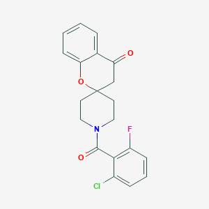 molecular formula C20H17ClFNO3 B2474754 1'-(2-Chloro-6-fluorobenzoyl)spiro[chroman-2,4'-piperidin]-4-one CAS No. 877810-97-4